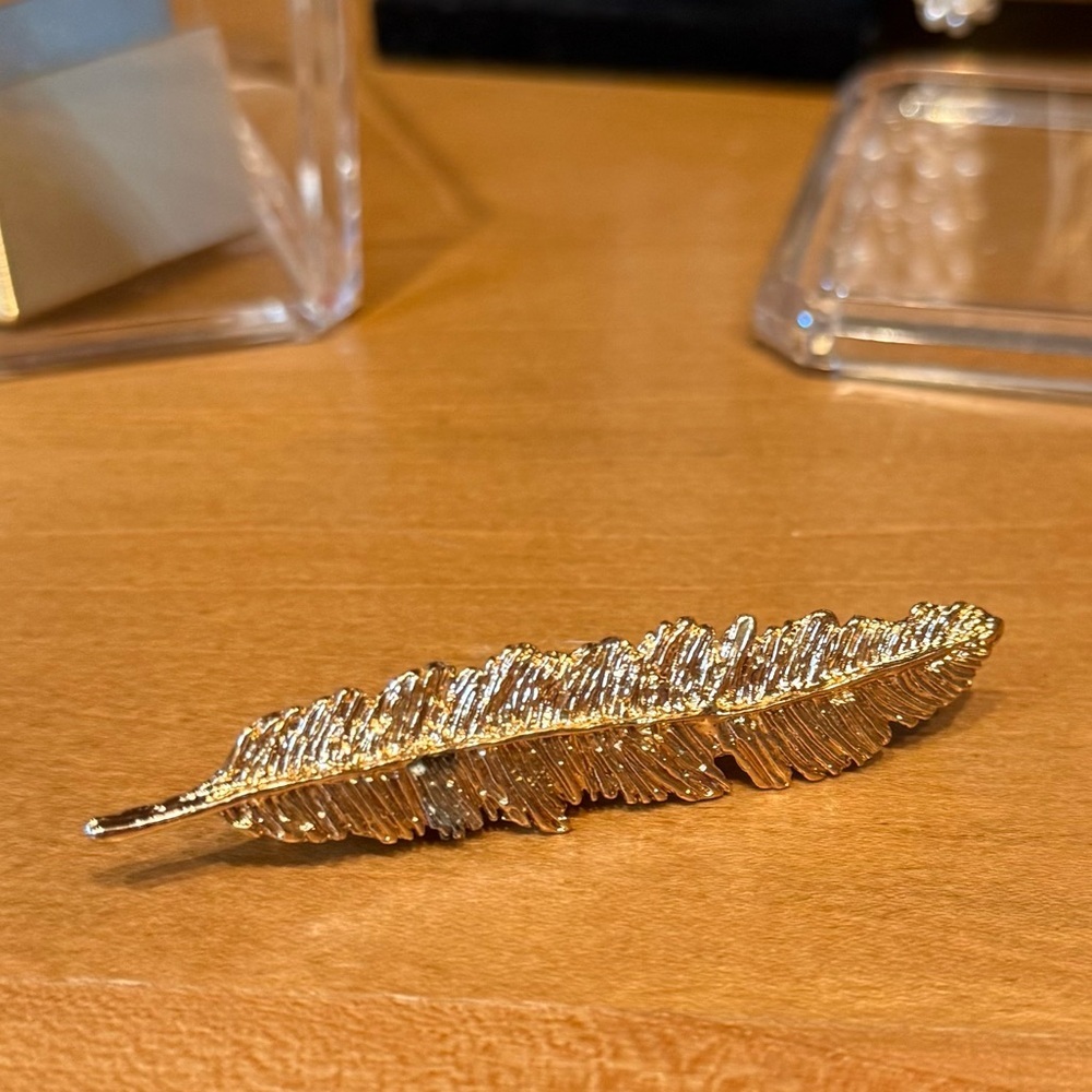 ❤️Gold Feather Hair Clip